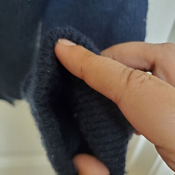 Dex Navy Blue Mock Neck Sweater Women’s Small Cozy Soft Knit - Picture 5 of 10